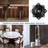 BQLZR 6 inch A3 Steel Plate Black Ball Bearing Square Swivel Turntable Chair Swivel for Bar Stool Chair...