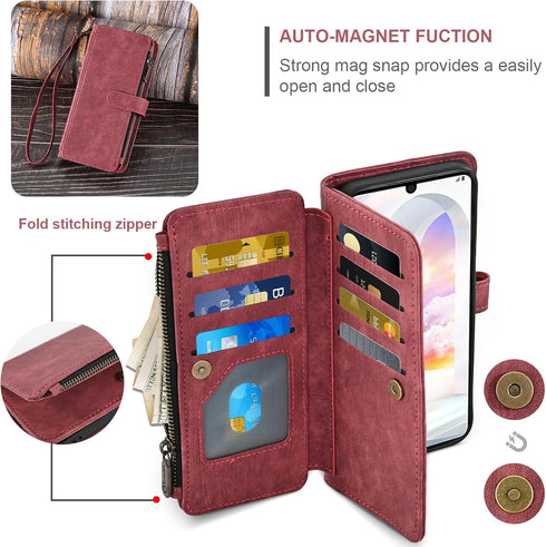 Asuwish Phone Case for LG Velvet 5G/LGVelvet Verizon G5 UW T-mobile 2020 Wallet Cover and Tempered Glass Screen Protector Leather Flip Card Holder...