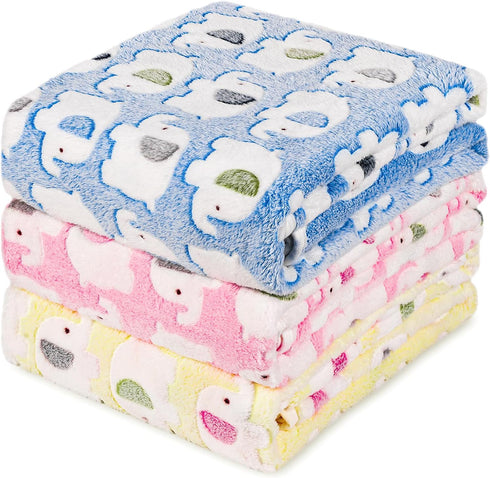 PJYuCien Blankets 1 Pack 3 - Fluffy Premium Fleece Flannel Throw Dog Blanket, Soft Warm Cute Print Cat Blanket, 23"x16" Pet Blankets for Small Dog...