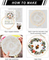 Lukinbox Embroidery Starter Kit for Beginners, 3 Sets Cross Stitch Kits for Adults, Include Embroidery Clothes with Cute Bees and Flowers Patterns...
