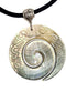 Hand Carved Maori Mother of Pearl Shell Koru Peace Pendant 16 to 27 inches Adjustable Cord necklace Handmade Jewelry CA239-N...