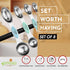 Spring Chef Stainless Steel Magnetic Measuring Spoons Set of 8 with Leveler, Metal Teaspoon & Tablespoon Measuring Spoons for Dry and Liquid Ingre...