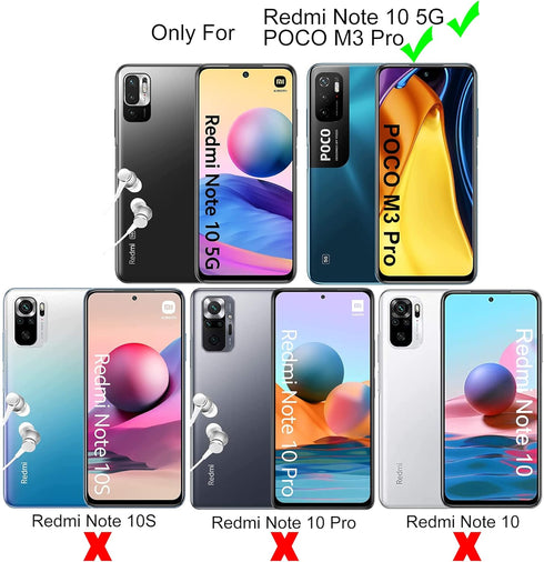 Ibywind Screen Protector For Redmi Note 10 5G/Poco M3 Pro 5G,with 2Pcs Tempered Glass,1Pc Camera Lens Protector,1Pc Backing Carbon Fiber Film [Fin...