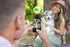 Cell Phone Dog Universal Selfie Stick, Dog Training, Tennis Ball for Dogs Photos, Pet Selfie Tool Get Your Pooches Attention (AS SEEN ON Shark Tan...