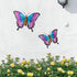 MUMTOP Metal Butterfly Wall Decor - 2 Pack Butterflies Wall Sculpture Hanging Wall Art for Indoor Outdoor Home Living Room Office Yard Garden...