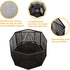 Annova Mesh Desk Organizer Rotate with 5 Compartments Spinning Tidy Candy/Pen Holder Office, Art Supply, Storage, Classroom, Home (Black)...