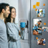 JUZARI 10 Pack 5x7 Magnetic Picture Frames for Refrigerator - Magnet Picture Frames for Fridge - Magnetic Photo Sleeves - Magnetic Photo Pockets -...