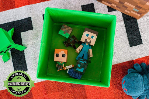 Minecraft Creeper Storage Cube Organizer | Minecraft Storage Cube | Creeper from Minecraft Cubbies Storage Cubes | Organization Cubes | 10-Inch Sq...
