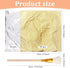 Cunhill 100 Sheets Gold Foil Paper Art Gold Foil Sheets Gilding Brush Thin Gold Leaf Sheets Gold Foil Paper Craft for Arts Painting Gilding Crafti...