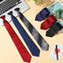 Janmercy 6 Pcs Clip on Tie for Men Clip on Easy Necktie Striped Solid Plaid Dots Mixed Lot Tie for Office School, 20 Inch (Mixed Style)...