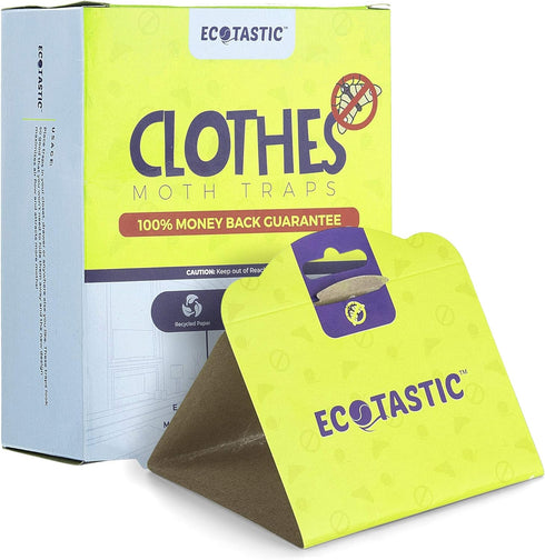 Clothing Moth Traps - 11 Count - Foldable Moth - Eco-Friendly Hassle Control - Pheromone Technology - Closet Mothballs - Wood/Carpet/Clothes...