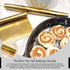French Rolling Pin and Dough Scraper Set | Gold Bench Scraper Tool | Rolling Pin For Dough | Bread Making Accessories | Metal Bread Dough Cutter |...