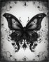 Posterizer 1 pcs- fancy black gothic butterfly-Gothic Art-Art for Animal Lovers- Living Room Bedroom Decor- unframed wall art...