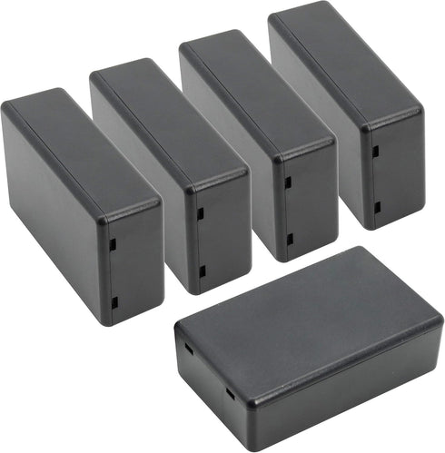 LeMotech 5 Pieces Plastic Project Box ES Junction Case for Electronic Project, Black 3.15 x 1.97 x 1.02 inch (80 x 50x 26 mm)...