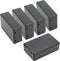 LeMotech 5 Pieces Plastic Project Box ES Junction Case for Electronic Project, Black 3.15 x 1.97 x 1.02 inch (80 x 50x 26 mm)...