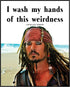Posterizer 1 pcs-I Wash My Hands Of This Weirdness-Jack Sparrow Funny Quote-Movie & Cinema Art- Gift for movie lovers-decor for Girls, Teens Bedro...