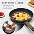 Frying Pan Nonstick - 9.5 Inch Pan,Non Stick Skillet Pans Egg Omelette Pan, Black Nonstick Non Toxic Frying Pan,Oven Safe, Induction Compatible, P...