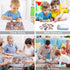LELEMON Puzzles for Kids Ages 4-8,Fire Fighting 100 Piece Puzzles for Kids,Educational Kids Puzzles Jigsaw Puzzles in a Metal Box,Children 100 Pie...