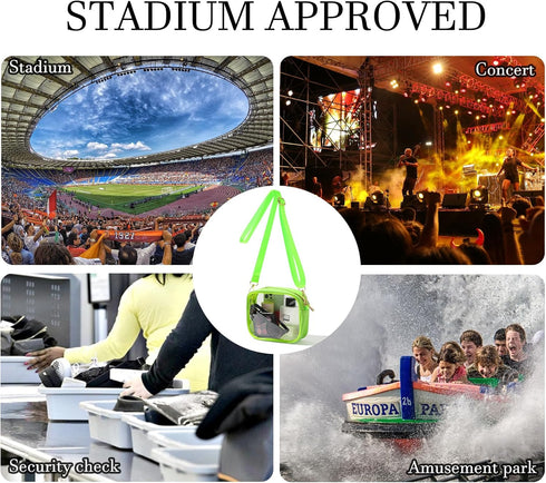Clear Bag Stadium Approved, Crossbody Transparent Bag for Concerts Sports Events, Purses for Men & Women...