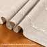 Wracra Rustic Linen Table Runner Farmhouse Style Table Runners 72 inches Long Embroidered Fall Table Runner with Hand-Tassels for Party, Dresser a...