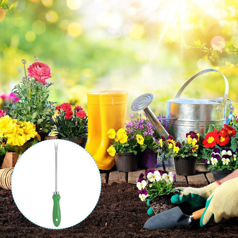 PATIKIL Weed Puller Tool, 2 Pack Stainless Steel Patio Gardening Tool Hand Weeding Digging Tool for Garden/Lawn Yard, Green...