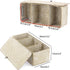 Hipiwe Seagrass Storage Basket Bin 3 Sections Hand-Woven Wicker Basket with Lid Bathroom Basket Toilet Tank Basket Holder for Organize Snack Tissu...