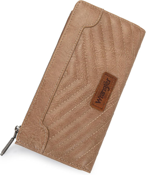 Wrangler Minimalist Wallet for Women Credit Card Wallet Ladies Travel Wallet Monederos de Mujer Card Cases & Money Organizers with Smooth Zipper G...