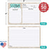 321Done Mason Jar Recipe Cards (Set of 50) Rustic 4x6 Double-Sided Premium Card Stock - Made in USA - Rustic Green and Tan, Large Notes From...