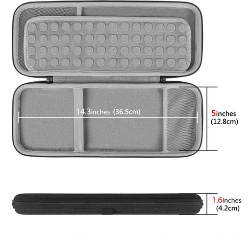 GEEKRIA Hard Case Compatible with Logitech K380s/k380 + M355/350s, Keyboard and Pebble Mouse Combo Protective Travel Bag for Small Compact Keyboar...