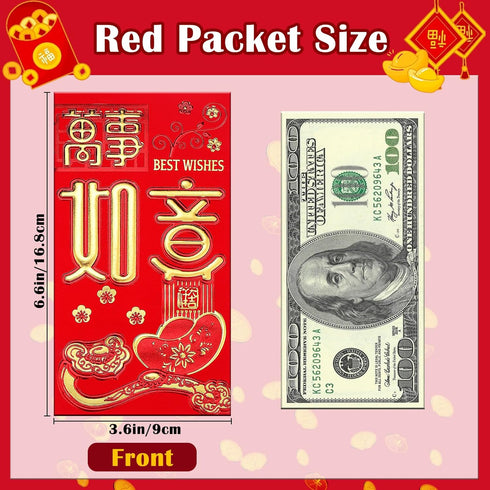 18pcs Red Chinese Envelopes for Money 2024 Dragon Lunar New Year,Red Envelopes Chinese New Year 6 Designs Cute Cartoon Dragon, L...