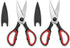 Ultra Sharp Kitchen Scissors for Food - Heavy Duty, Serrated Stainless Steel Shears (Set of 2)...