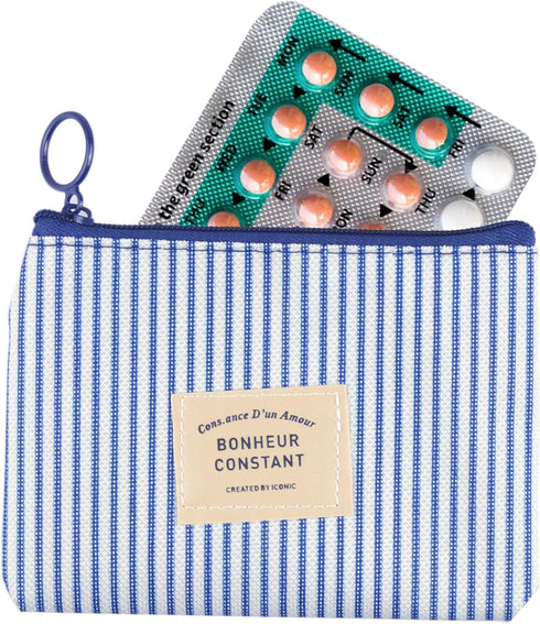 2 Pack Birth Control Pill Cases with 3"×4" for Women Privacy Protection Contraceptive Medicine Case Holder Packet Sleeve Pocket Pouch Wallet...