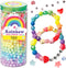 Creativity for Kids Rainbow Bead Jar Jewelry Making Kit: Makes 40+ Friendship Bracelets, DIY Crafts for Girls, Girls Gifts Ages 6-8+, Easter Baske...