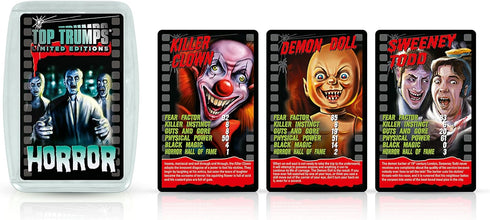 Top Trumps Card Game Horror - Family Games For Kids and Adults - Learning Games - Kids Card Games for 2 Players and more - Kid War Games - Card Wa...