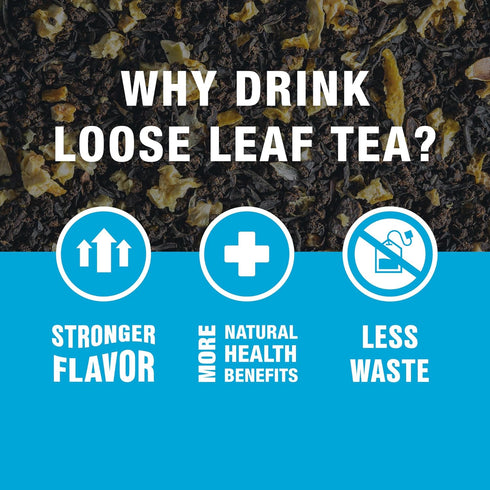 Tiesta Tea - Lemon Black Tea, Loose Leaf, Lemon Citrus Black, Premium Blend, High Caffeinated, Makes Hot or Iced, Brews Up to 25 Cups, 2 Ounce Res...