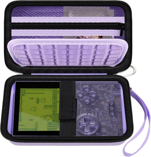 Hard Case Compatible with Analogue Pocket Handheld Game Console, Portable Mini Game Player Storage Bag for Video Games Cards, Charging Cable and A...