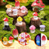 48 pcs Mini Mushrooms Cute Resin Tiny Mushrooms Statue Fake Miniature Mushroom Figurines for Fairy Garden Terrarium Accessories Decor Micro Landsc...