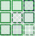 9 Pieces St. Patrick's Day Plaid Sticky Notes Green St. Patrick's Day Plaid Note Pads Self-Adhesive Irish Memo Notes for School Office Home Suppli...