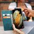 Kowauri Flip Case for Galaxy S21 Ultra - Leather Wallet With Card Slot and Magnetic Closure for Samsung Galaxy S21 Ultra 5G (Teal)...