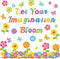Flower Butterfly Bulletin Cutouts Classroom Bulletin Board Decor Let Your Imagination Bloom Paper Cutouts for Floral Party School Home Wall Window...