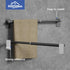 HOMOTEK Towel Bar Adjustable Self Adhesive Bathroom Towel Holder, Towel Rod Size from 14 Inch to 24.5 Inch Single Towel Racks, Towel Hanger Towel ...