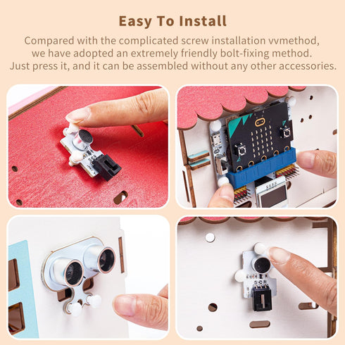 ELECFREAKS Smart Home Material Pack for Elecfreaks Sensors/Breakout Board/Servo (Not Include Sensors and microbit)...