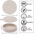 Trivets for Hot Dishes, Trivets for Hot Pots and Pans, 7 Inchs Hot Pads 4 Pcs and Storage Basket for Countertops, Pot Holders for Kitchen, Cotton ...