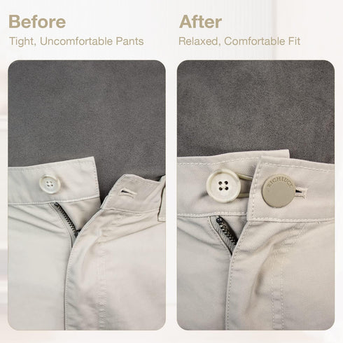12Pcs Button Extenders for Jeans, Pants Waist Button Extender for Women Men, 3 Colors Pant Waistband Expander, RichLuck Instant Jeans Waist Extens...