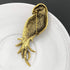 SELOVO Multicolor Crystal Animal Big Large Parrot Bird Brooch Pin Gold Tone...