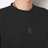 HZMAN Mens Stainless Steel Razor Blade Model Dog Tag Pendant Hip Hop Necklace,22+2" Chain...