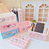 Hello Kitty Storage Box,Kawaii Desk Organizer for Girls,Cute Foldable Baskets Desk Box,Office Desk Bathroom Vanity Hello Kitty Room Decor,Gift for...