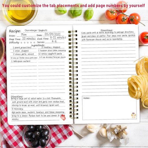 ceiba tree Blank Recipe Book to Write in Your Own Recipes Notebook Cookbook Journal 8.7" x 6.3" Gifts Ideas for Women Mom Wife 120 Pages...