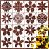 Flower Stencils for Painting on Wood Crafts Reusable Daisy Stencil Art Paint on Wall Canvas Pattern Spring Floral Paint Stencils for Card Making F...