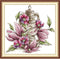 CROSSDECOR Stamped Cross Stitch Kits-Magnolias and Lamps Embroidery Patterns Full Set for Beginners or Adults,11 CT 3 Strands DIY Crossstitching A...